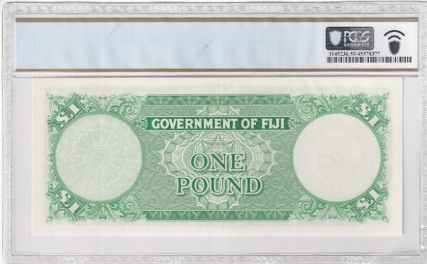 Fiji queen elizabeth one pound note