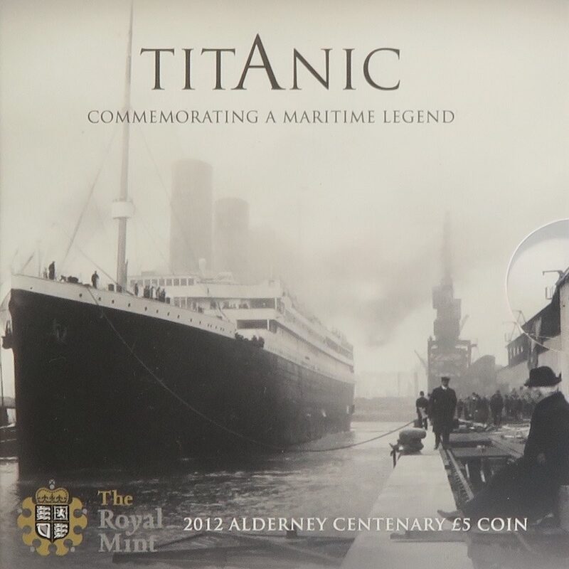 Alderney titanic coin 2012