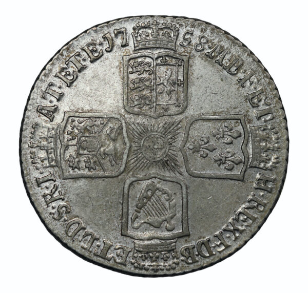 Shields reverse shilling 1758
