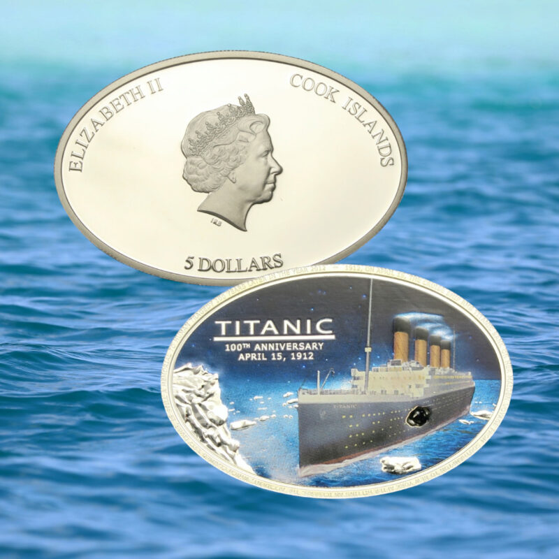 Cook islands titanic coin 2012