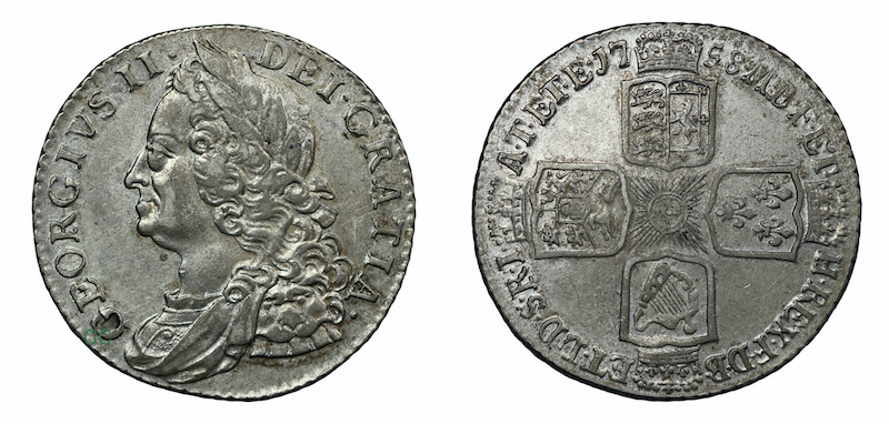 1758 british shilling