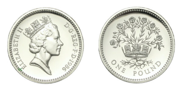 Northern irelans silver pound 1986
