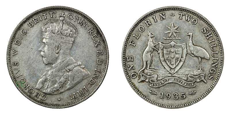 Australian florin 1935