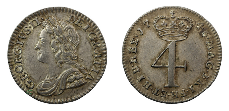 1746 fourpence nice coin