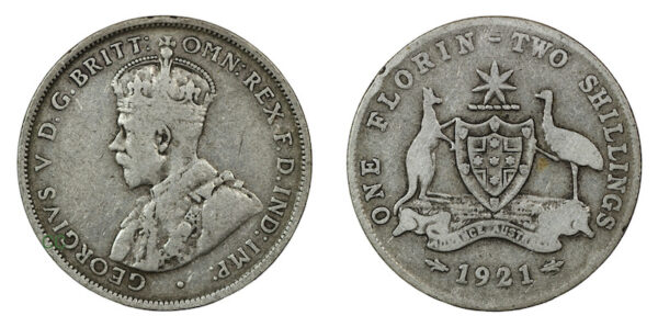 1921 australian florin