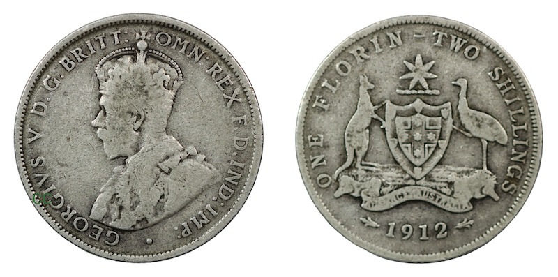 Australia florin 1921