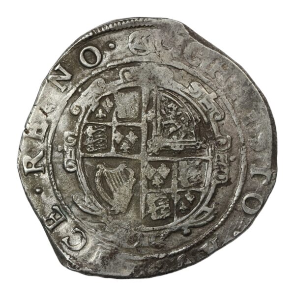 Charles first fourth horseman halfcrown