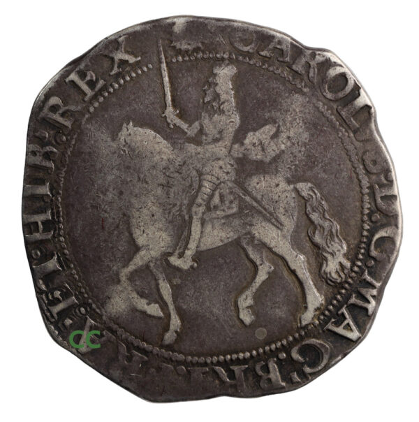 Hammered halfcrown 1645 to 1646