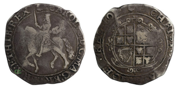 Charles first halfcrown 1845