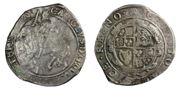 Charles halfcrown 1641 to 1643