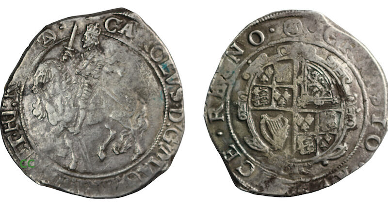 Charles halfcrown 1641 to 1643