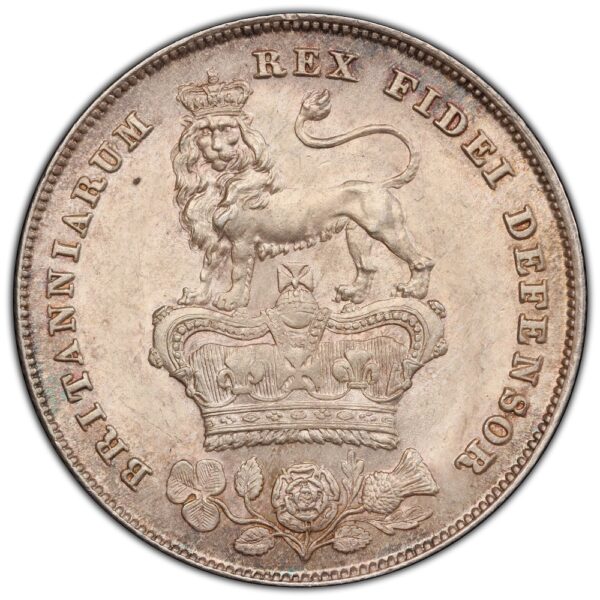 Rare in high grades 1825 shilling ms64