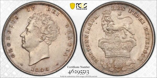 1825 shilling graded ms64