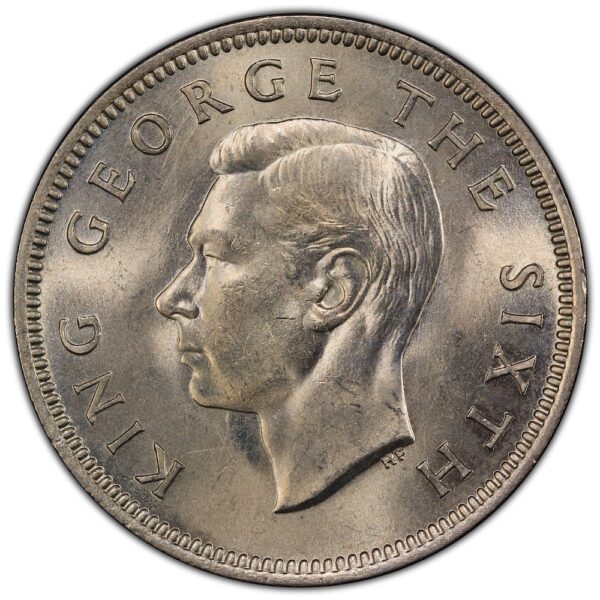 George sixth new zealand shilling 1948