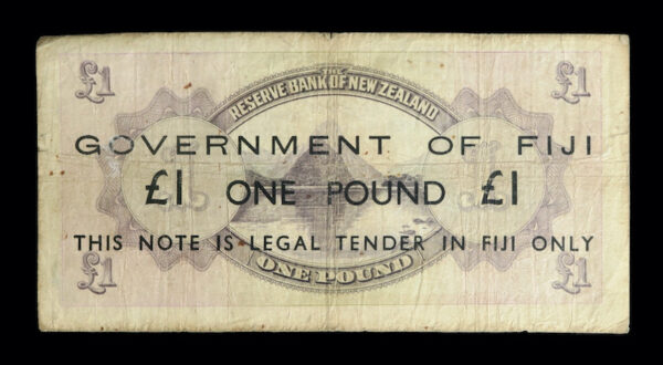 Overpint Fiji pound over new zealand pound 1934