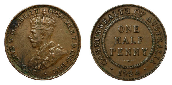 Australia 1924 halfpenny