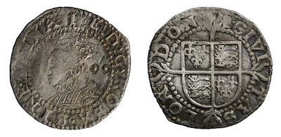 Eilizabeth first halfgroat 1601