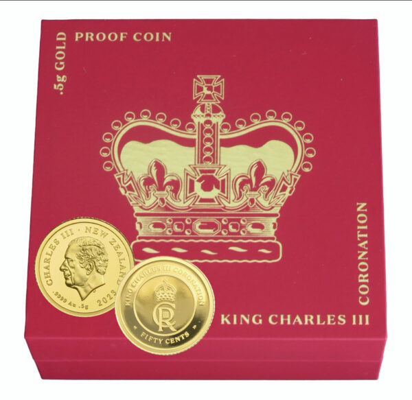 Charles third coronation gold 50 cent