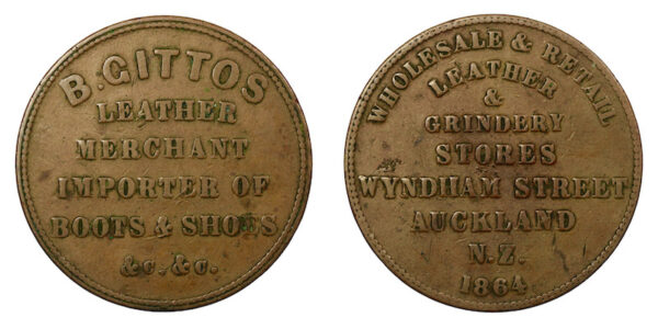 B gittos auckland leather merchant token