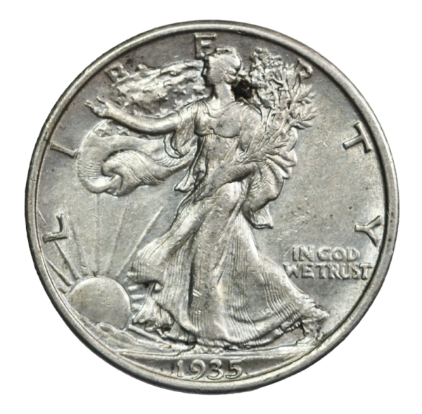 American circulation half dollar 1935