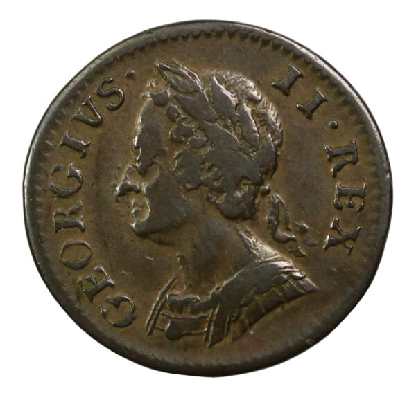 1754 farthing george the second