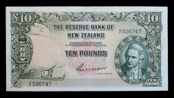 Ten pounds wilson signature from New Zealand