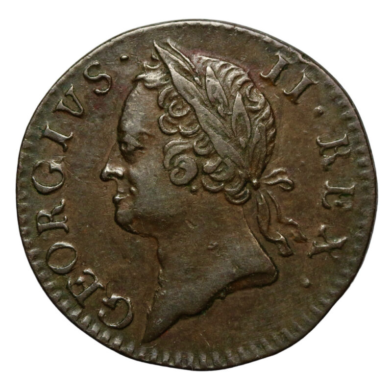 Irish copper farthing 1760