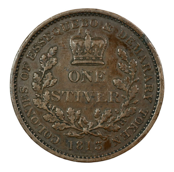 British colonial striver 1813 token coinage