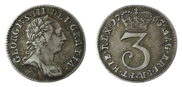 King george threepence 1763
