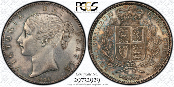 1845 crown graded by pcgs ms61