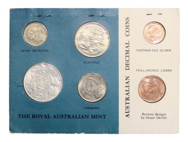 Australian 1955 blue coin set