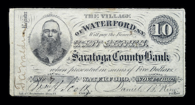 Waterford ten cents 1864