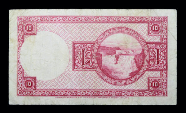 Iceland ten kronur banknotes