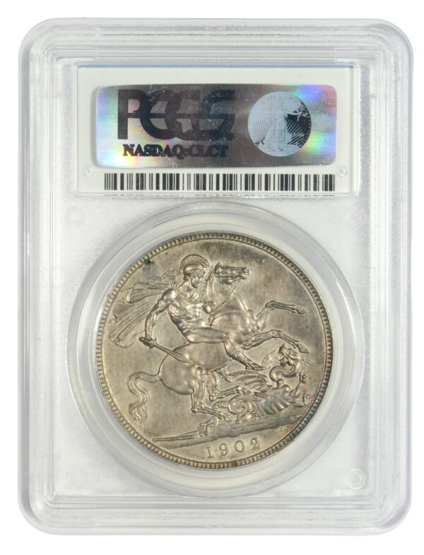Saint george and the dragon crown coin 1902 proof