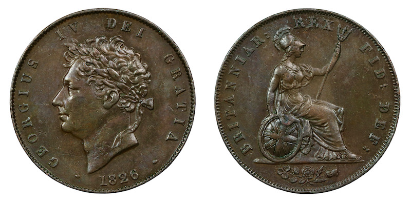1826 halfpenny
