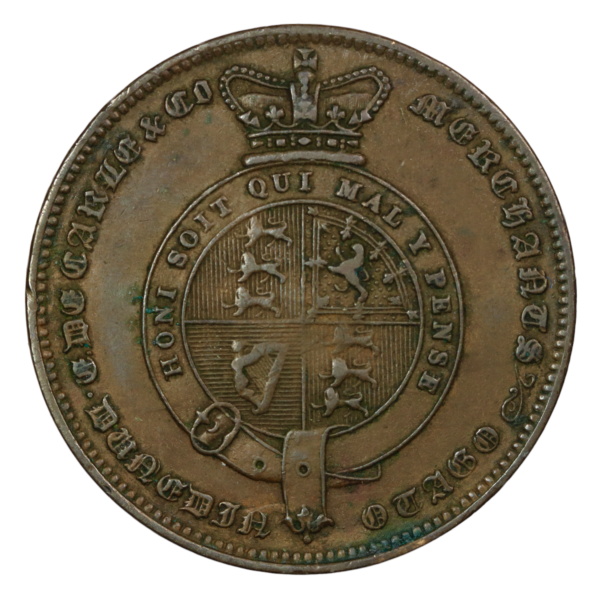 New zealand 1862 token vivanti regina