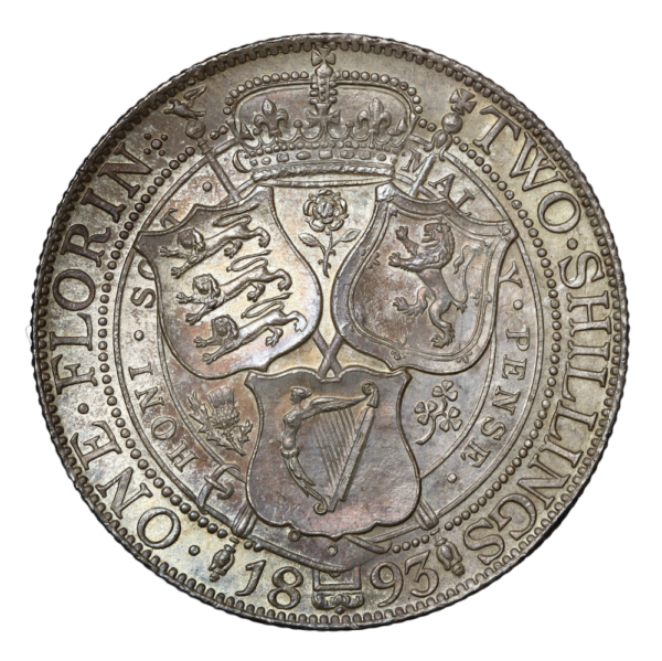 Attractive florin 1893