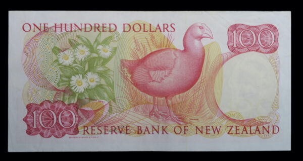 New zealand 100 dollars last prefix 1989