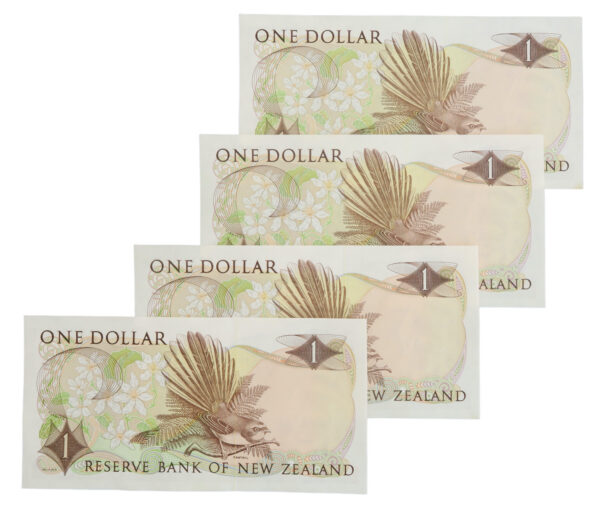 New zeraland one dollars consective numbered