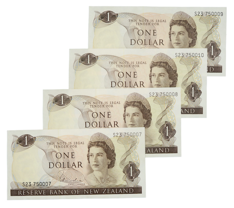 New zealand dollar notes 1977 to 1981