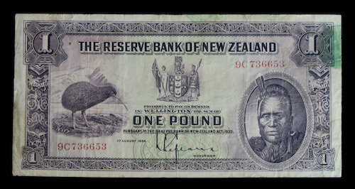 Zealand pound note 1934
