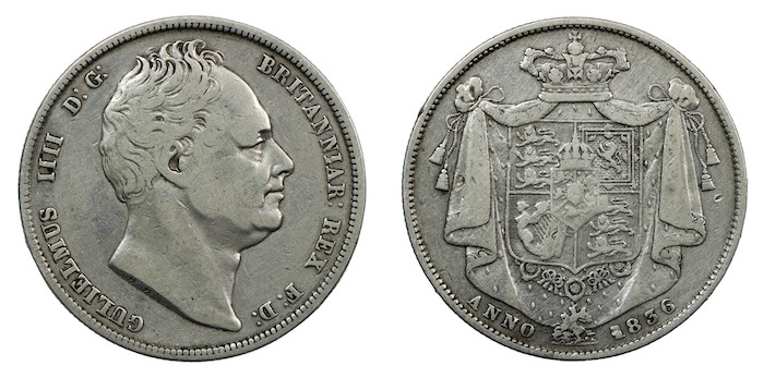 1836 Halfcrown coin