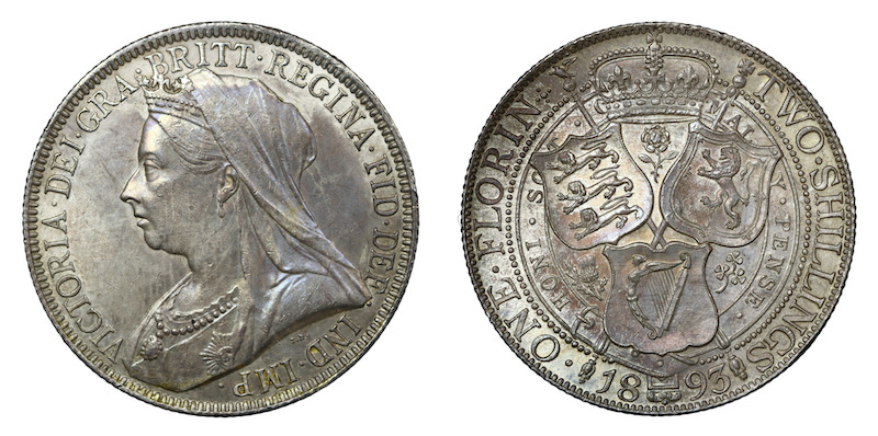 British florin 1893