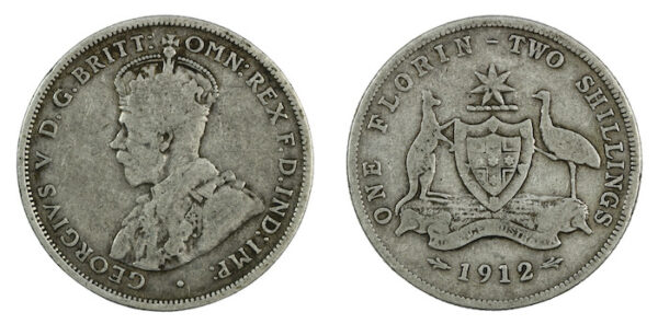 Australia florin 1912