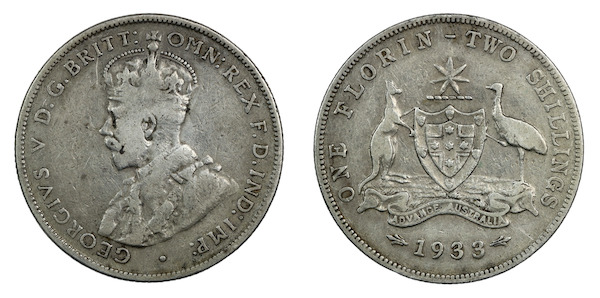 Australia florin 1933