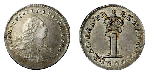 Maundy penny 1800