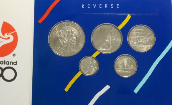 New zealand 1990 anniversary coin set