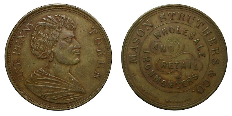 Mason struthers penny token