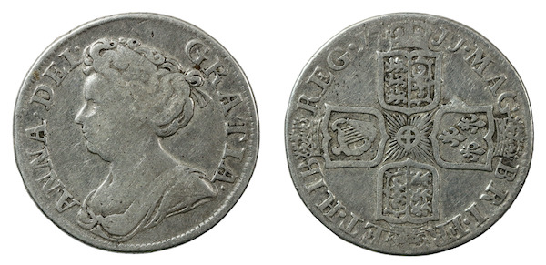 Queen anne 1711 shilling