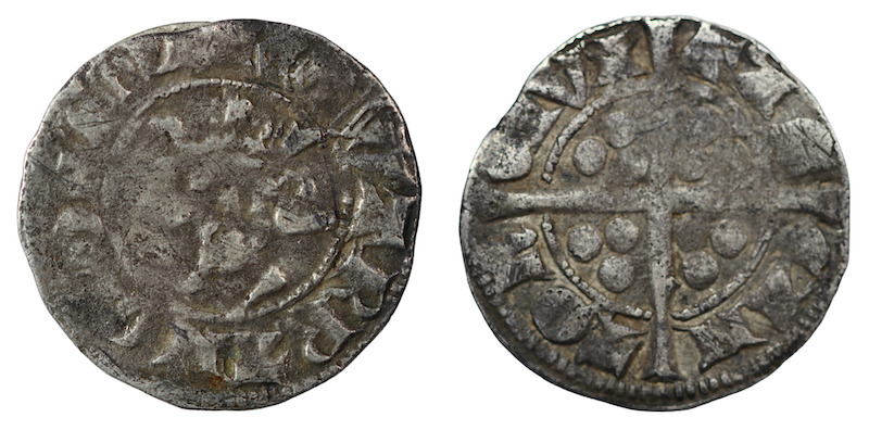 Edward second silver hammered penny